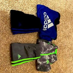 (2) adidas matching outfits both are size 2T. Very good condition
